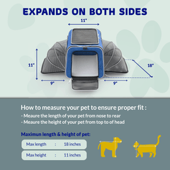 Rolling Rover Airline Compliant Expandable Wheeled Pet Carrier