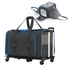 Rolling Rover Airline Compliant Expandable Wheeled Pet Carrier
