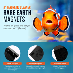 Flipper FLOAT 2 in 1 Magnetic Aquarium Algae Cleaner (Standard)