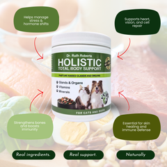 PRE-ORDER Holistic Total Body Support — Daily Multivitamin & Pasture-Raised Glandular Blend for Dogs & Cats