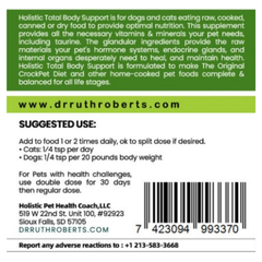 PRE-ORDER Holistic Total Body Support — Daily Multivitamin & Pasture-Raised Glandular Blend for Dogs & Cats