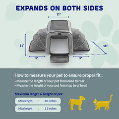 Rolling Rover Airline Compliant Expandable Wheeled Pet Carrier